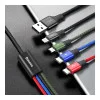 Baseus Rapid 4-in-1 USB-A to 2xUSB-C/Lightning/Micro-USB 1.2m Black (CA1T4-B01)