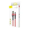 Baseus Cafule Cable special edition USB For iP 2.4A 1м Grey+Black (CALKLF-GG1)