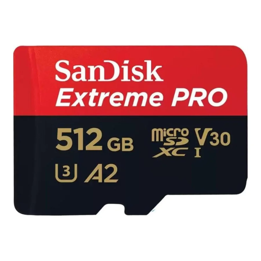 SanDisk 512 GB microSDXC UHS-I U3 Extreme Pro + SD Adapter SDSQXCD-512G-GN6MA