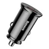 Baseus USB Car Charger USB 3.0 + USB-C 30W Black (CCALL-YS01)
