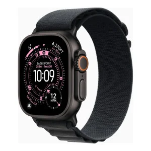Apple Watch Ultra 3 GPS + Cellular 49mm Black Tit. Case w. Black Alpine Loop - Small (MF0Q4)