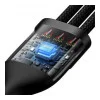 Baseus Flash Series II 3 in 1 USB Type-C to Type-C/Lightning/Micro USB 100W 1.5m Black (CASS030201)
