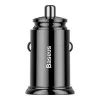Baseus USB Car Charger USB 3.0 + USB-C 30W Black (CCALL-YS01)