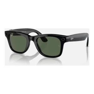 Ray-Ban Meta Wayfarer Large - Shiny Black / G-15 Green (RW4008 601/71 53-22)