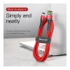 Baseus Cafule Cable special edition USB For iP 2.4A 1м Grey+Black (CALKLF-GG1)