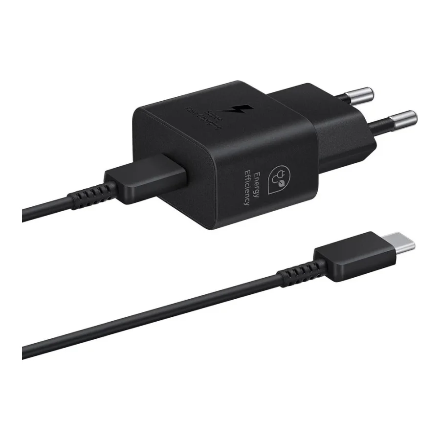 Samsung 25W PD Power Adapter (with Type-C cable) Black (EP-T2510XBE)