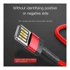 Baseus Cafule Cable special edition USB For iP 2.4A 1м Grey+Black (CALKLF-GG1)