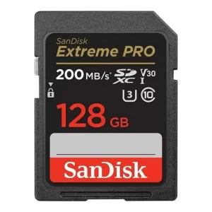 SanDisk 128 GB SDXC UHS-I U3 V30 Extreme PRO (SDSDXXD-128G-GN4IN)