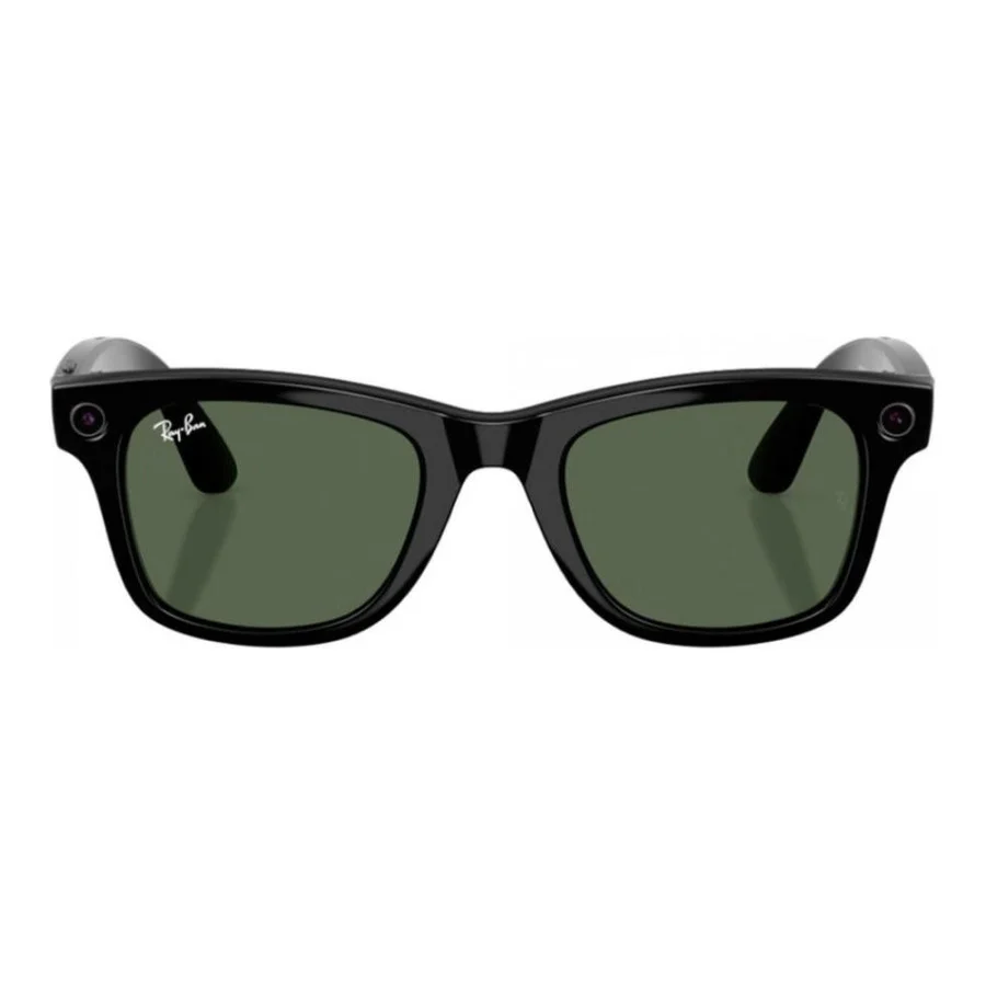Ray-Ban | Meta Wayfarer [Gen 2] Standard Shiny Black Frame / G-15 Green Lenses (RW4012 601/71 50-22)