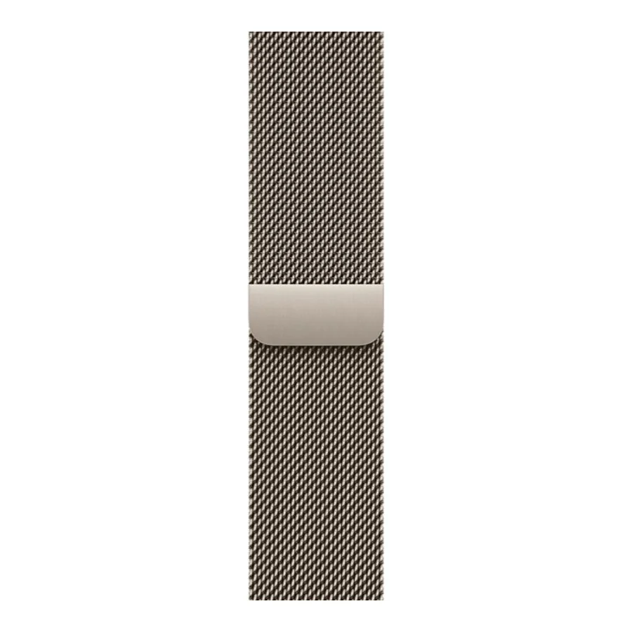 Apple Watch Series 11 GPS + Cellular 46mm Natural Tit. Case w. Natural Milanese Loop - M/L (MFD04)