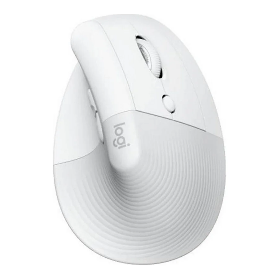Logitech Lift Vertical Ergonomic Mouse Off-White (910-006475, 910-006480, 910-006486)
