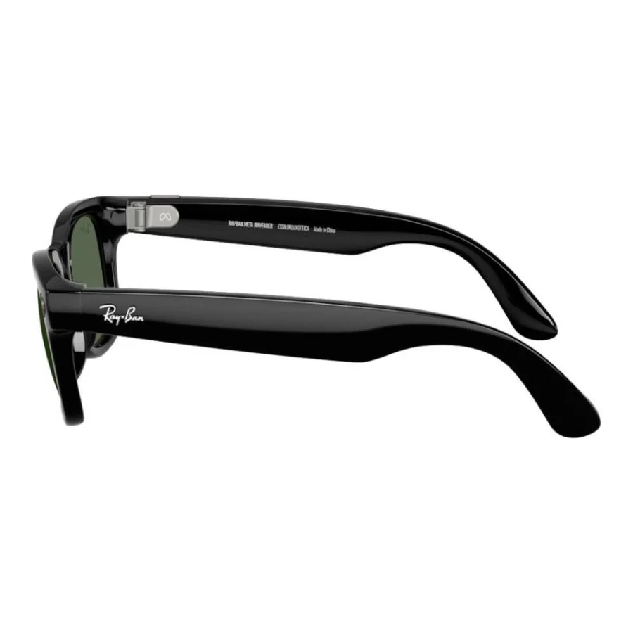 Ray-Ban | Meta Wayfarer [Gen 2] Standard Shiny Black Frame / G-15 Green Lenses (RW4012 601/71 50-22)