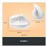 Logitech Lift Vertical Ergonomic Mouse Off-White (910-006475, 910-006480, 910-006486)