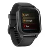 Garmin Venu Sq 2 – Music Edition Slate Aluminum Bezel with Black Case and Silicone Band (010-02700-00/10/80)