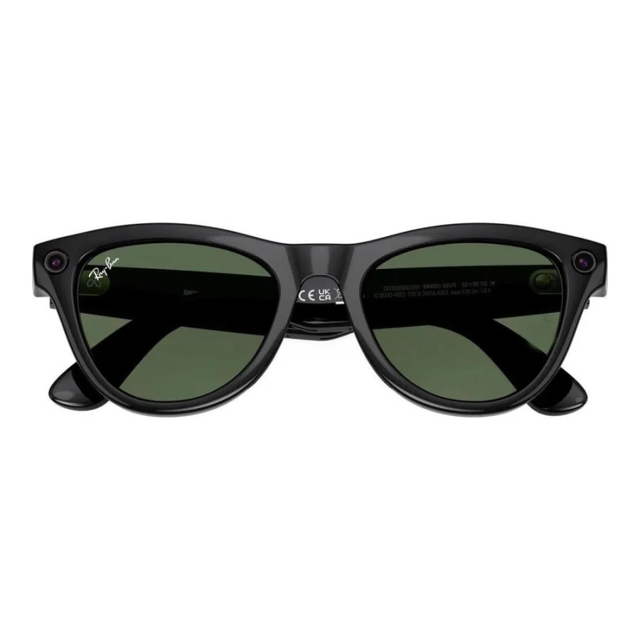 Ray-Ban Meta Skyler Standard - Shiny Black / G-15 Green (RW4010 601/71 52-20)