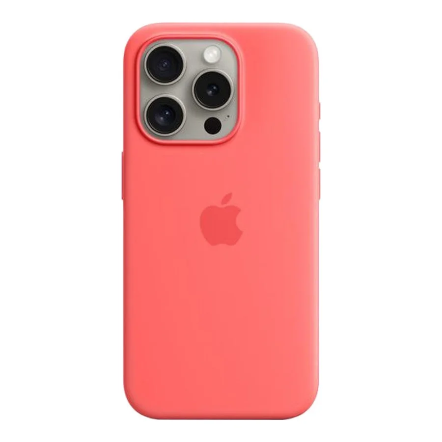 Apple iPhone 15 Pro Silicone Case with MagSafe - Guava (MT1G3) (OEM)