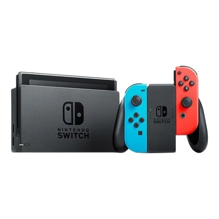 Nintendo Switch with Neon Blue and Neon Red Joy-Con (045496452629)