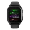 Garmin Venu Sq 2 – Music Edition Slate Aluminum Bezel with Black Case and Silicone Band (010-02700-00/10/80)
