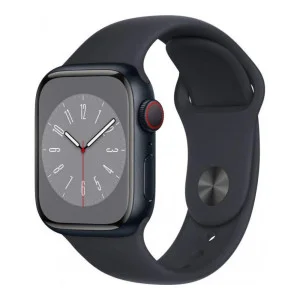 Apple Watch Series 8 GPS 45mm Midnight Aluminum Case w. Midnight Sport Band - M/L (MNUL3)
