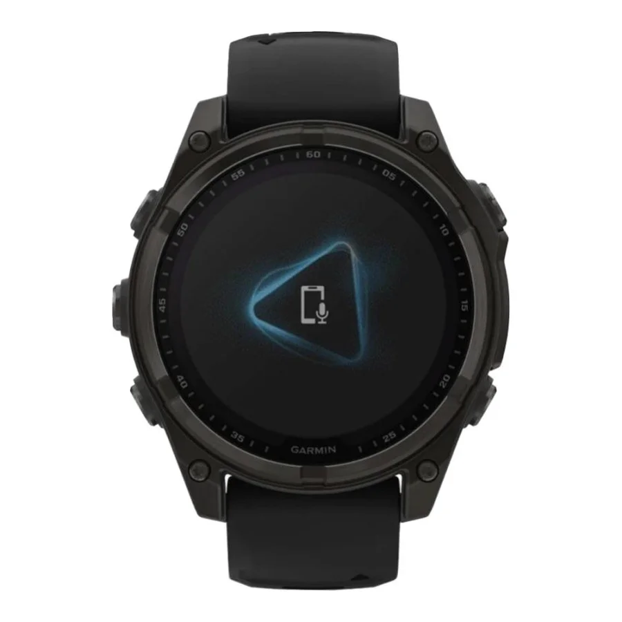 Garmin Fenix 8 47mm Solar Sapphire Carbon Gray DLC Titanium w. Black/Pebble Gray S. Band (010-02906-10/11/70)