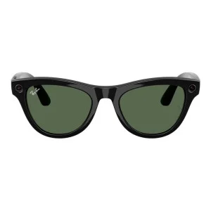 Ray-Ban Meta Skyler Standard - Shiny Black / G-15 Green (RW4010 601/71 52-20)
