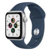 Apple Watch SE GPS 44mm Silver Aluminum Case w. Abyss Blue S. Band (MKQ43)