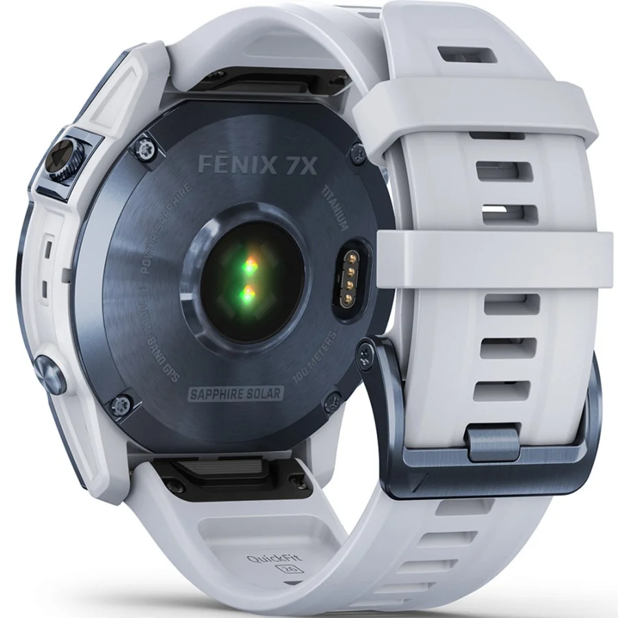 Garmin Fenix 7X Sapphire Solar M. Blue DLC Titanium w. Whitestone Band (010-02541-14/15)