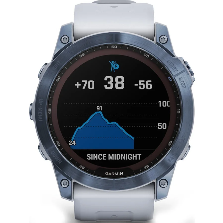 Garmin Fenix 7X Sapphire Solar M. Blue DLC Titanium w. Whitestone Band (010-02541-14/15)
