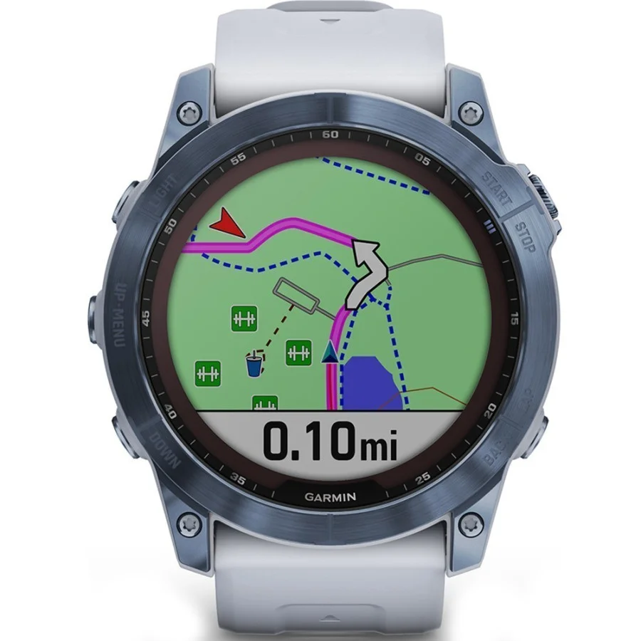 Garmin Fenix 7X Sapphire Solar M. Blue DLC Titanium w. Whitestone Band (010-02541-14/15)