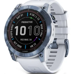 Garmin Fenix 7X Sapphire Solar M. Blue DLC Titanium w. Whitestone Band (010-02541-14/15)