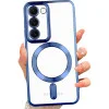 Чохол Chrome Frame Case (MagSafe) для Samsung S23 (Deep Blue)
