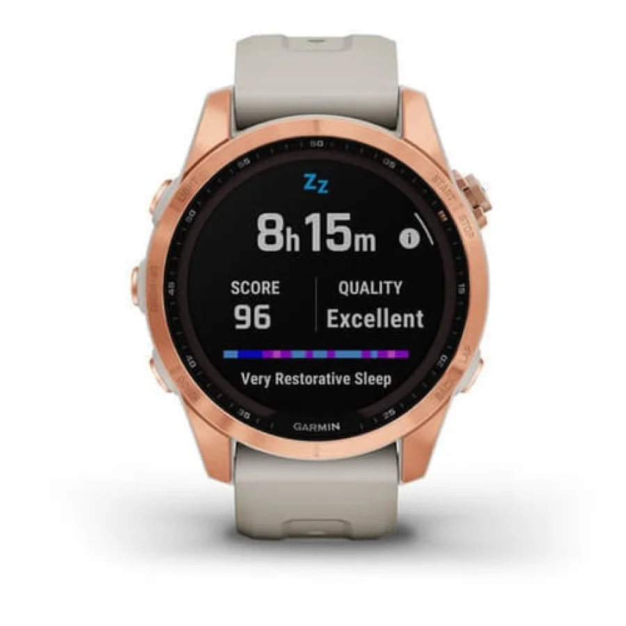 Garmin Fenix 7S Solar Rose Gold with Light Sand Band (010-02539-10/11)