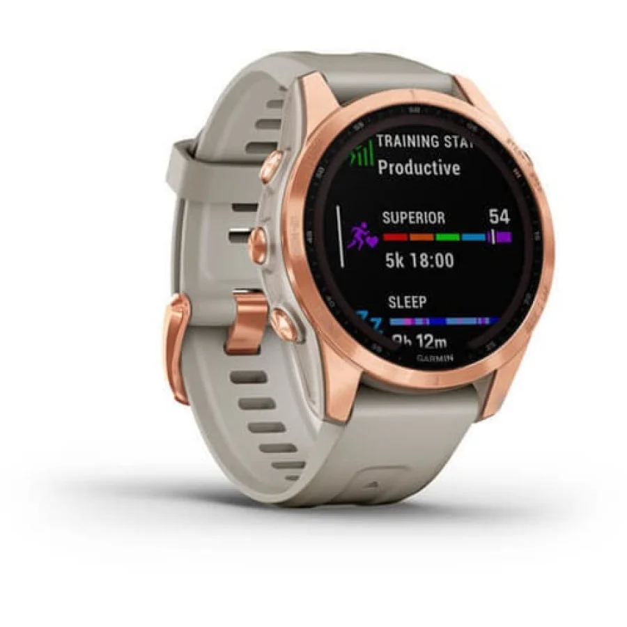Garmin Fenix 7S Solar Rose Gold with Light Sand Band (010-02539-10/11)
