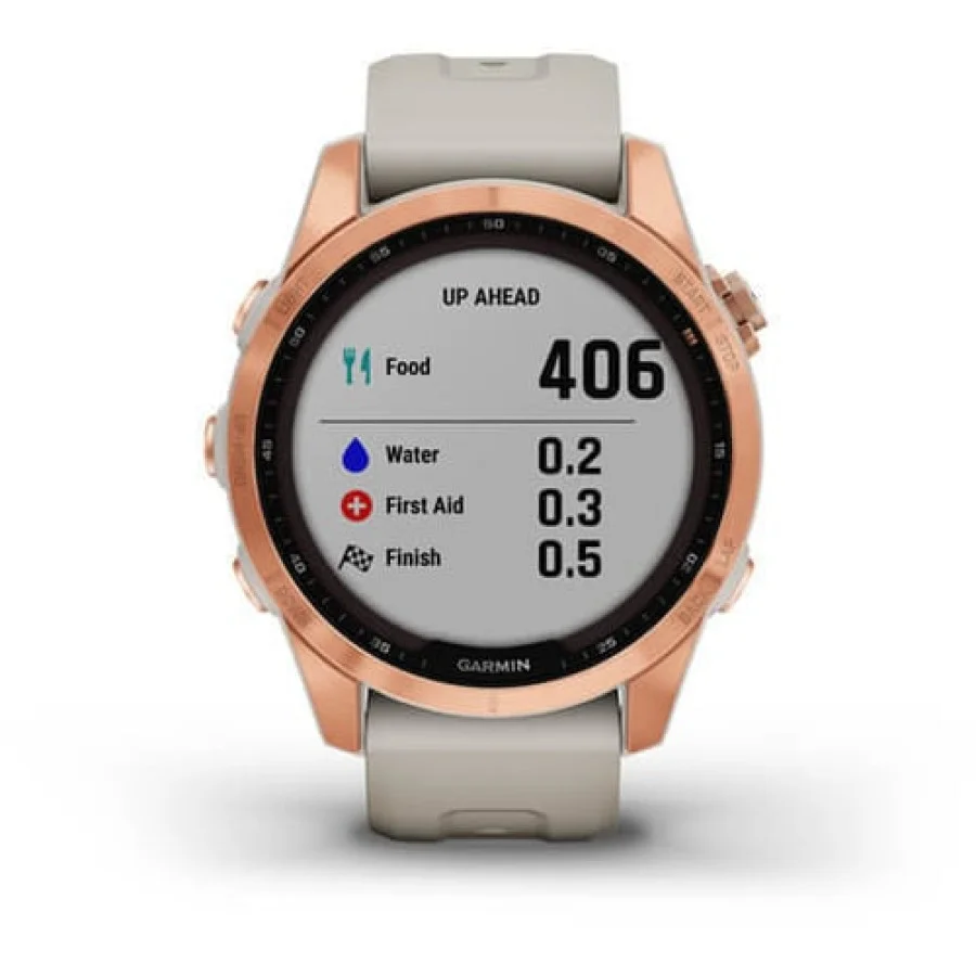 Garmin Fenix 7S Solar Rose Gold with Light Sand Band (010-02539-10/11)