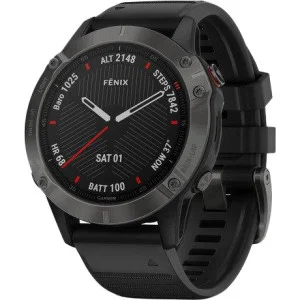 Garmin Fenix 6 Sapphire Сarbon Grey DLC with Black Band (010-02158-10/11) 010-02158-11