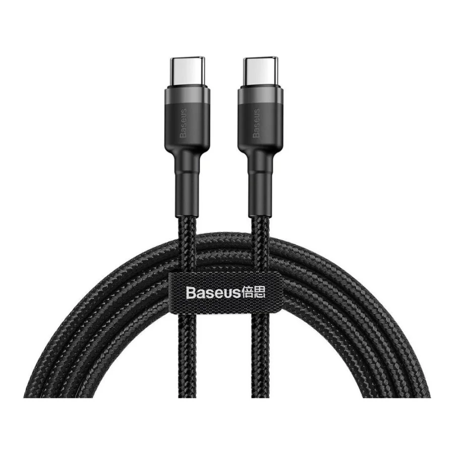 Baseus Cafule PD2.0 60W flash charging USB Type-C 20V 3A 1M Grey+Black (CATKLF-GG1)