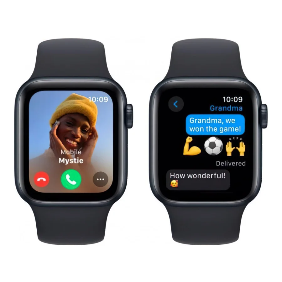 Apple Watch SE 2 GPS 40mm Midnight Aluminium Case with Midnight Sport Band M/L (MR9Y3)