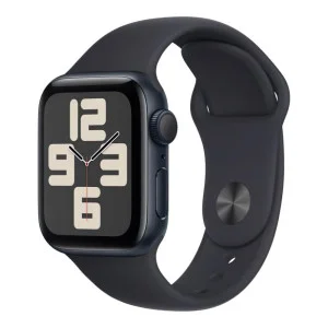 Apple Watch SE 2 GPS 40mm Midnight Aluminium Case with Midnight Sport Band M/L (MR9Y3)