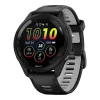 Garmin Forerunner 265 Black Bezel and Case w. Black/Powder Gray Silicone Band (010-02810-00/10/50)