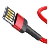 Baseus Cafule Cable Special Edition USB For IP 2.4A 1м Red+Black (CALKLF-G91)