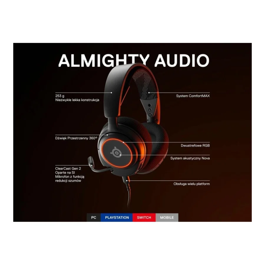 SteelSeries Arctis Nova 3 Black (61631)