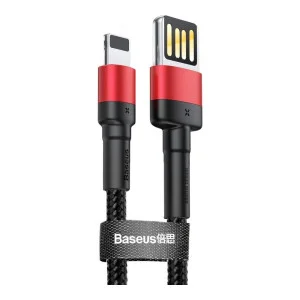 Baseus Cafule Cable Special Edition USB For IP 2.4A 1м Red+Black (CALKLF-G91)