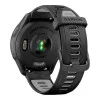 Garmin Forerunner 265 Black Bezel and Case w. Black/Powder Gray Silicone Band (010-02810-00/10/50)