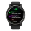Garmin Venu 2 Slate Stainless Steel Bezel with Black Case and Silicone Band (010-02430-11/01)