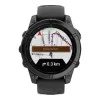 Garmin Fenix E 47mm AMOLED Slate Gray Steel with Black Silicone Band (010-03025-03/01)