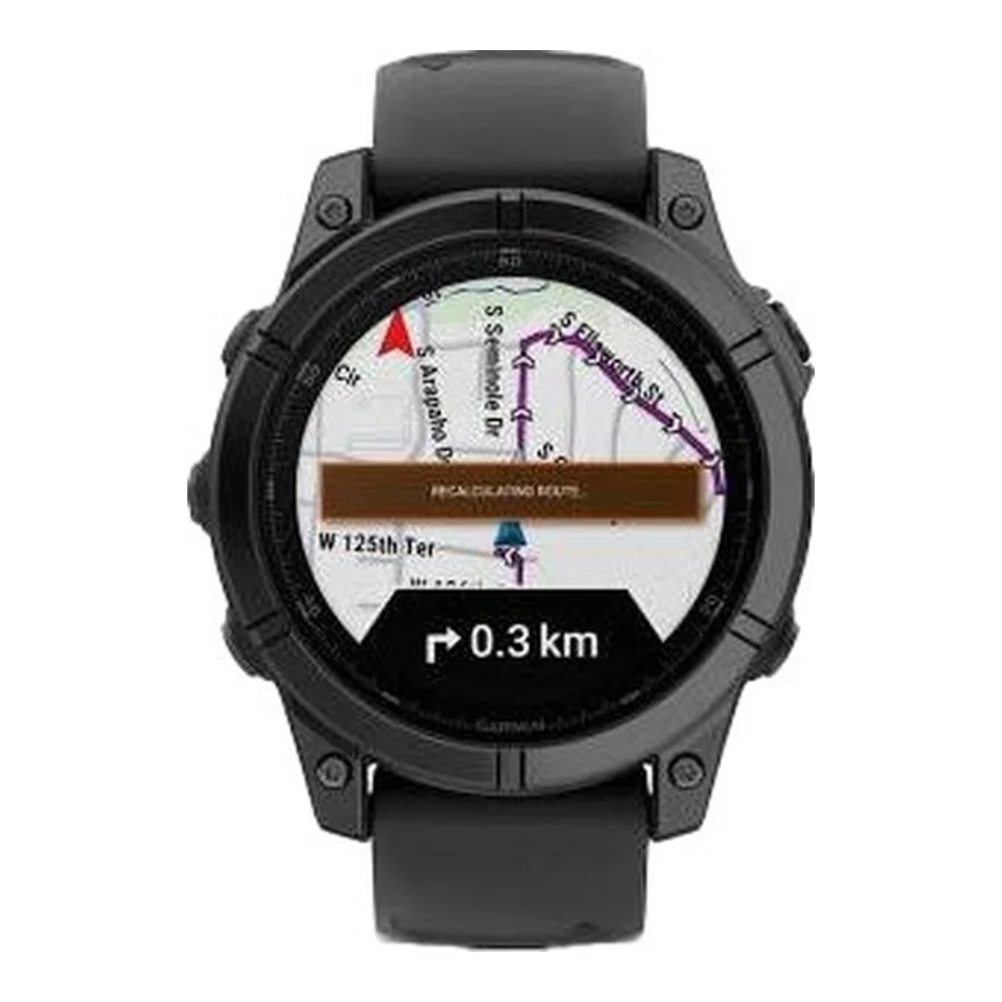 Garmin Fenix E 47mm AMOLED Slate Gray Steel with Black Silicone Band (010-03025-03/01)
