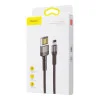 Baseus Cafule Cable Special Edition USB For IP 2.4A 1м Red+Black (CALKLF-G91)