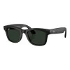 Ray-Ban Meta Wayfarer Large Matte Black/Clear to Graphite Green Transitions (RW4008 601S1M 53-22)