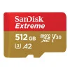 SanDisk 512 GB microSDXC UHS-I U3 V30 A2 Extreme (SDSQXAV-512G-GN6MN)