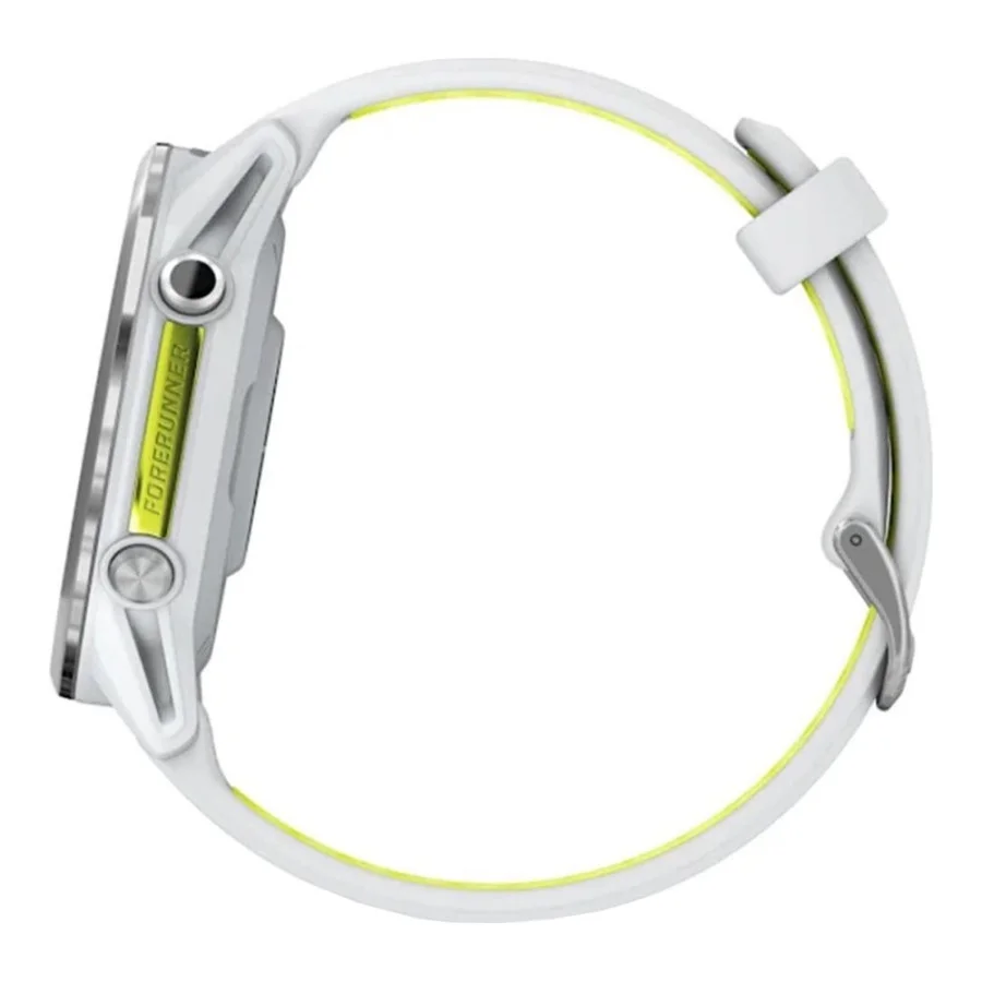 Garmin Forerunner 970 Titanium w. Whitestone Case and Whitestone/T. Amp Yellow Band (010-02969-01/11/61)